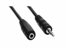 Kabel prodlužovací Jack 3,5(M) - Jack(F), 5m