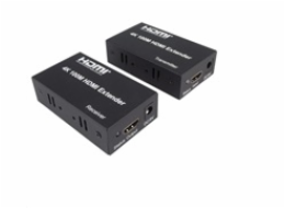 PremiumCord khext100-2 PremiumCord 4K HDMI extender na 100m přes jeden kabel Cat5e/Cat6