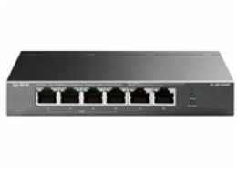 Switch TP-Link TL-SF1006P 6x LAN, 4x PoE+, 67W, kov