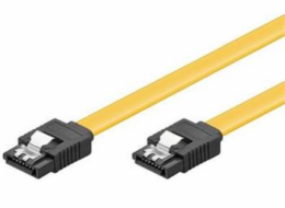 PremiumCord 0,3m SATA 3.0 datový kabel 1.5GBs / 3GBs / 6GBs, kov.západka