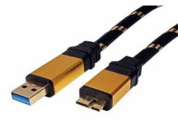 Kabel Gold USB 3.0 SuperSpeed kabel USB3.0 A(M) - microUSB3.0 B(M), 0,8m