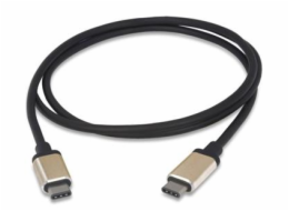 PremiumCord Kabel USB 3.2 konektor C/male - USB 3.2 C/male, 1m, hliníkové konektory