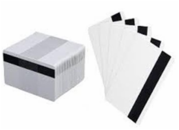 Karta Zebra PVC karty, s magnetickým proužkem (LoCo), balení 500ks karet na potisk, bílá barva