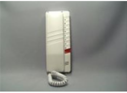 Domácí telefon Tesla DT 93 s elektronickým vyzváněním a 9 tlačítky, bílá