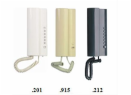Domácí telefon Tesla Elegant pro systémy 2-BUS, se 7 tlačítky a regulací hlasitosti, béžová
