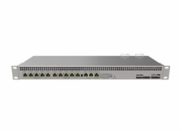 Mikrotik RB1100AHx4 Dude Edition router zapojený do sítě Stříbrná