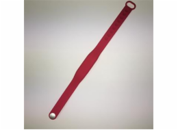 Fitness náramek čipový úzký Sillicon rubber Mifare S50 1kb, červená