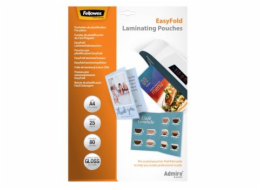 Laminovací fólie Fellowes EasyFold A4, 80mic, lesklé 25ks 