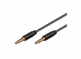 Kabel Jack 3.5mm 4 pólový  M/M 1,5m