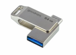 GOODRAM Flash Disk 64GB ODA3, USB 3.2, stříbrná ODA3-0640S0R11