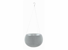 Květináč Keter COZY S závěsný Cloudy grey