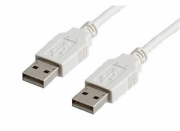 Kabel USB 2.0 A-A 4,5 m propojovací, bílý/šedý 