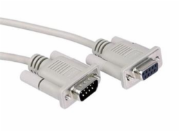 Kabel Value MD9-FD9 pro sériovýpřenos dat 10m, světle šedý