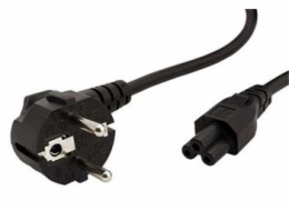 Kabel síťový 3pinový 1.8m (trojlístek), pro notebooky, 230V/2,5A