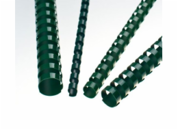 Vázací hřbet Eurosupplies / OEM plastový A4 průměr 12,5 (12) mm zelený 100ks
