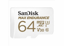 SanDisk Max Endurance/micro SDXC/64GB/100MBps/UHS-I U3 / Class 10/+ Adaptér