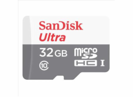 SanDisk MicroSDXC karta 32GB Ultra (80MB/s, Class 10, Android) + adaptér