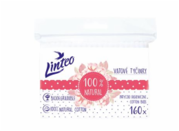 Papírové vatové tyčinky 100% natural Linteo 160 ks v sáčku