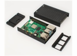 Joy-it PI case Alu-wall pro Pi 4 B, černá