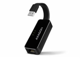 AXAGON ADE-XR, USB 2.0 - Fast Ethernet síťová karta, auto instal, černá