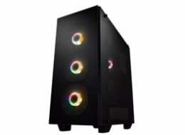 Fortron CMT512 POC0000107 FSP/Fortron ATX Midi Tower CMT512 Black, průhledná bočnice, 4 x A.RGB LED 120 mm ventilátor