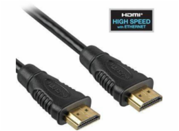 PREMIUMCORD Kabel HDMI 3m High Speed + Ethernet (v1.4), zlacené konektory