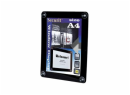 Rámeček Securit WINDOWS POSTER FRAME na sklo, A4, Black