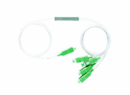 Splitter PLC optický -1x4 1260-1650nm, SC/APC, 1,5m
