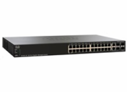 Cisco switch SG350-28-RF 24x10/100/1000, 2xSFP, 2xGbE SFP/RJ-45, REFRESH