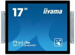 iiyama ProLite TF1734MC-B7X - LED monitor - 17" - open frame - dotykový displej - 1280 x 1024 - IPS - 350 cd/m2 - 1000:1 - 5 ms - HDMI, VGA, DisplayPort - černá