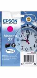 EPSON ink bar Singlepack "Budík" Magenta 27 DURABrite Ultra Ink