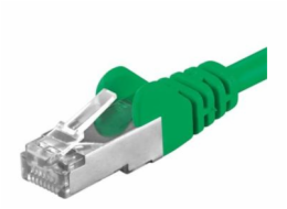 PREMIUMCORD Patch kabel CAT6a S-FTP, RJ45-RJ45, AWG 26/7 7m zelená