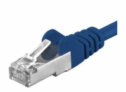 PREMIUMCORD Patch kabel CAT6a S-FTP, RJ45-RJ45, AWG 26/7 3m modrá