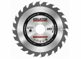 Pilový kotouč Kreator KRT020410 na dřevo 165mm, 24T