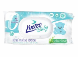 Dětské vlhčené ubrousky Linteo Baby s Aloe Vera 80 ks