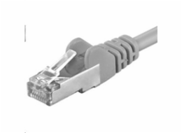 PREMIUMCORD Patch kabel CAT6a S-FTP, RJ45-RJ45, AWG 26/7 3m šedá