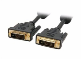 C-TECH kabel DVI-DVI, M/M, 1,8m DVI-D, dual link, stíněný