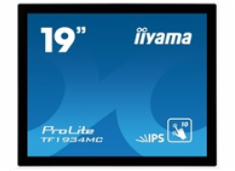19" iiyama TF1934MC-B7X: IPS, 1280x1024, capacitive, 10P, 350cd/m2, VGA, DP, HDMI, IP65, černý