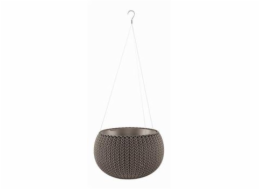Květináč Keter COZY S závěsný Harvest Brown