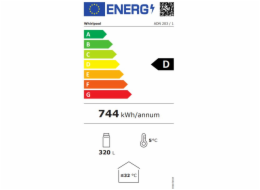 WHIRLPOOL ADN 203/1 Jednodveřová prosklená vitrína bíla