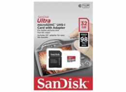 SanDisk MicroSDHC karta 32GB Ultra (120MB/s, A1 Class 10 UHS-I ) + adaptér