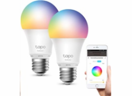 TP-Link Tapo L530E Smart žárovka E27, 8,7 W vícebarevná RGB 2 ks