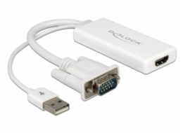 DeLOCK USB 2.0 Adapter, USB-A + VGA Stecker > HDMI Buchse
