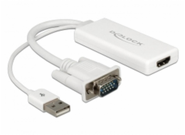 Delock Adaptér VGA na HDMI s audio