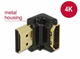 DeLock 65662 Adapter HDMI-A Buchse / HDMI-A Stecker 4K 90 Grad gewinkelt schw.