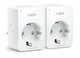 Chytrá zásuvka TP-Link Tapo P100 (2-pack) regulace 230V přes IP, Cloud, WiFi