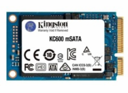 Kingston SSD 1TB (1024GB) KC600 SATA3 mSATA (R:550, W:500MB/s)