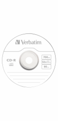 1x10 Verbatim CD-R 80 700MB 52x Data Life Slim obal