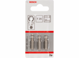 Bosch 3pcs. Screwdriver Bits T25 XH 25mm