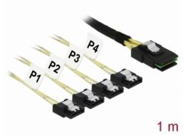 DeLOCK adaptérový kabel Mini SAS SFF-8087 > 4x SATA 7Pin